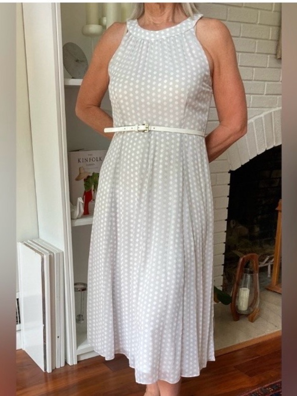 Polka dot party dress Tommy Hilfiger midi chiffon